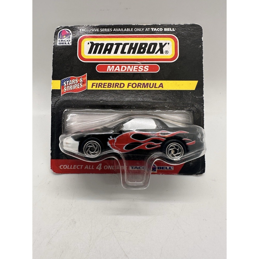 Matchbox Madness Firebird‎ Formula 1998 Taco Bell Exclusive Stars & Stripes NIB - Picture 2 of 4